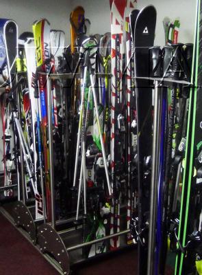 Ski storage lockers of the Hotel Rutllan & Spa