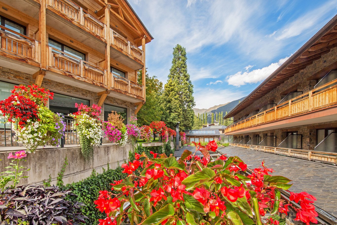 Hotel at the foot of the ski slopes in Andorra