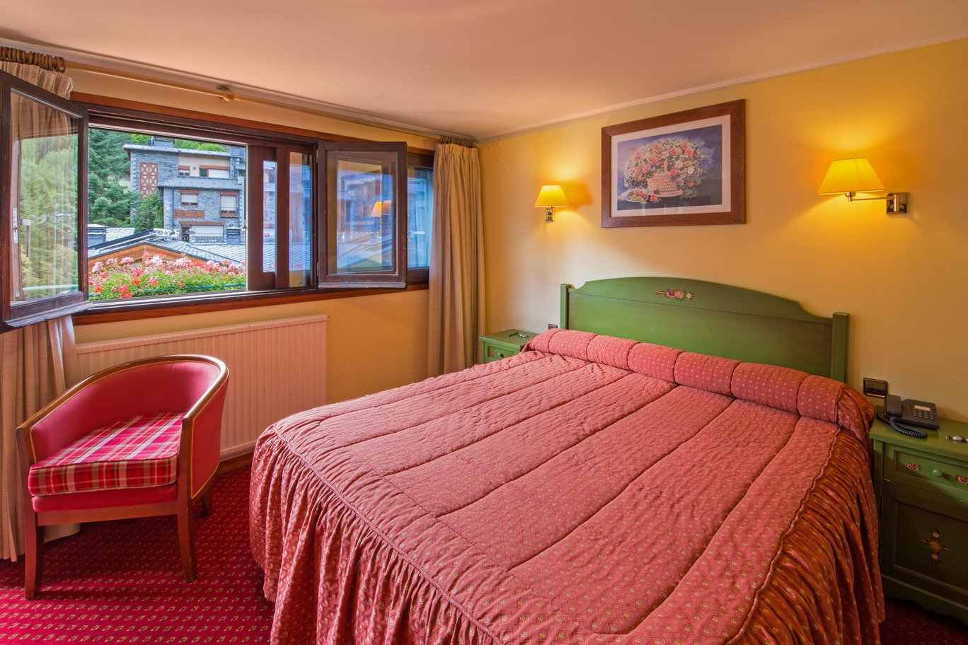 Quarto duplo no Hotel Rutllan